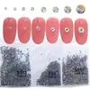 Atacado 1440 Malha Fundo Plano Strass Joias para Nail Art Popular Cor AB Redondo Grande Bolsa Diamante de Vidro Decoração de Unha