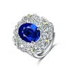Venta caliente en vivo de Tiktok collar con colgante de anillo estilo concubina imperial collar con colgante de anillo de flor