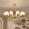 Candelabro de sala de estar estilo francés de mediados de siglo todo de cobre, candelabro vintage de madera de nogal negro norteamericano para comedor, dormitorio principal, protección ocular