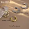 Pendientes de Plata de Ley S925 con Cierre de Mariposa, Estilo Nuevo, Plata Rota, Forma de C, Pendientes de Diseño de Semicírculo, Pendientes de Moda Versátiles Adecuados para el Verano