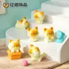 Boneca Siamês Fofa e Adorável Decoração DIY Acessório de Pendurar Micro Paisagem Ornamento de Resina para Desktop