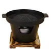 Fogão de Churrasco Familiar Estilo Coreano para Uma Pessoa Churrasqueira Doméstica a Álcool Sem Fumaça Prato de Grelha Churrasqueira Pequena Interna Prato de Grelha Antiaderente