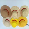 Sombrero de Paja Estilo Luffy de One Piece Cosplay Disfraz de Anime Sombrero de Paja para Padres e Hijos Sombrero para el Sol Protección Solar Sombrero de Actuación