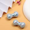 Joyería Acrílica Hueso Electrochapado UV de Alta Calidad Perlas Iridescentes Cachorro Perlas Sueltas Pulsera DIY Enfilado Joyería Hecha a Mano