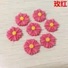 Acessórios de flor silvestre de resina para celular DIY girassol pequeno de flor silvestre margarida pequena acessórios para celular acessórios DIY