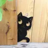 Adornos de Metal para Jardín Gato Negro Transfronterizos, Adornos de Metal para Jardín, Decoraciones de Árboles Ocultas para Patio Exterior, Regalos de Jardinería