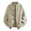 Nuevo suéter de punto casual de moda, estilo old money de lujo ligero, con botones, manga larga para hombre, prendas de punto de manga larga para hombre, cárdigan para hombre, chaqueta para hombre