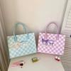 Bolsa Tote de Feltro Grande Capacidade Kulomi Merlot Cão Gui Desenho Animado Fofo Bolsa Tote para Alunos do Ensino Fundamental