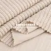 Jacquard Acanalado de Terciopelo Liso 380g, Tela Gruesa Texturizada de Costilla Gruesa 100% Poliéster, Tela para Traje de Moda Otoño e Invierno