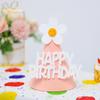 Sombrero de Fieltro de Cumpleaños de Celebridad de Internet Lazo Smiley Lindo Niño Niña Bebé Un Año Decoraciones para Fotos
