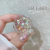 Joyería de lentejuelas para uñas al por mayor rojo neto flash oro y plata lámina Aurora flor mágica luna lazo decoración de polvo brillante