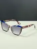 Monturas Retro Cat-Eye Bloqueadas por Color con un Toque de Alta Gama, Gafas de Sol Versátiles de Moda Europea y Americana Transfronteriza, Elegantes y Modernas