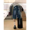 Jeans Cropped de Verano 2026 Estilo Retro Americano, Diseño Fluido para Mujer, Pantalones de Pierna Ancha de Cintura Alta Adelgazantes
