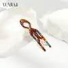 Novo Grampo de Cabelo de Acetato da Wjia, Grampo de Cabelo de Alta Qualidade Estilo Francês, Grampo de Cabelo em Forma de U, Penteado Simples, Acessório de Cabelo Elegante para a Parte de Trás da Cabeça