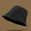 Sombrero de Cubo de Gamuza de Estilo Coreano Atmosférico con Cara Lisa para Cubrirse la Cara para Otoño e Invierno con Cordón Ajustable, Sombrero Cloche Sencillo y Versátil para el Uso Diario para Mujeres