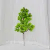 Fornecimento direto da fábrica planta de simulação galhos de pinheiro de tuia galhos falsos decoração de paisagem pinheiro de boas-vindas plástico artificial flor beleza pinheiro