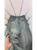 Jeans de Pierna Ancha Finos Nuevos para Mujer Primavera 2026, Tallas Grandes, Adelgazantes para Cuerpo con Forma de Pera, Dobladillo Deshilachado, Pantalones de Pierna Ancha Divididos