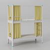 Cama de hierro de doble capa, cama superior e inferior, apartamento, dormitorio de estudiantes, cama superior e inferior, dormitorio del personal, escalera de una pieza, cama de hierro