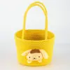 Linda Cesta de Almacenamiento tipo Bandolera Tejida, Cesta de Regalo de Cuerda de Algodón, Bolso de Mano Dulcero para Niños, Cesta de Almacenamiento para Artículos Varios, Cesta Pequeña