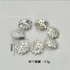 Botones de circonio de alta calidad botones de cristal de mariposa copo de nieve botones de cristal para bricolaje traje abrigo abrigo gemelos broche accesorios
