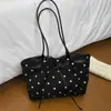 Popular Bolsa de Lunares de Gran Capacidad para Mujer 2026 Nueva Versátil para el Trabajo Bolso de Hombro Único Bolso Tote Casual de Mano