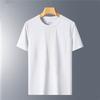 Camiseta de Manga Corta de Seda de Hielo para Hombre Verano Delgada de Malla de Secado Rápido Deportiva Fitness Top de Media Manga Casual Elástica t Ropa de Verano