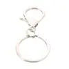 Llavero de lujo ligero DIY accesorios de metal 308 broche de langosta colgar 30 llavero plano colgante anillo de material hebilla de anillo venta al por mayor