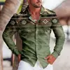 Moda transfronteriza Camisa nueva de otoño para hombre Impresión digital 3D casual para exteriores de manga larga una generación de cabello