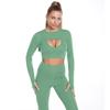 Conjunto Fitness Europeu e Americano: Sutiã Esportivo e Calça Yoga de Cintura Alta para Mulheres, Legging para Corrida Peach-Lift Secagem Rápida, Modelador e Respirável