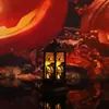 Luz de Halloween Lâmpada de Chama Lâmpada a Óleo Lâmpada de Vela Lanterna de Lareira de Carbono Preto Adereços Decorativos de Festival Ornamentos Luminosos
