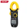 Multímetro Digital tipo Pinza deli DL8440 para Probar Temperatura, Continuidad, Corriente AC/DC, Voltaje y Diodos