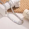Nuevo Estilo Coreano Diseño de Nicho Collar con Báscula Extraíble Moda Retro Versátil Diseño Único Cadena para Clavícula