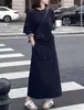 Estilo Preguiçoso, Atmosfera Suave, Conjunto de Saia e Moletom para Mulheres, Novo Conjunto Casual Solto de Duas Peças com Efeito Emagrecedor para Outono e Inverno