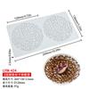 Chips ocos Margarida Lótus Caleidoscópio Flip Açúcar Renda Silicone Pad DIY Baking Plate Cozinha Molecular Decorativa