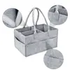 Bolsa de fieltro multifuncional para pañales de mamá para salidas, bolsa de almacenamiento cuadrada para pañales de bebé