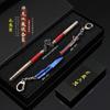 Juego Peace Elite Nunchaku de Dragón Cuchillo de Llama Frente Frío 22CM Artesanías de Metal Adornos Modelo Cajas de Regalo