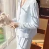Pijama Feminino Novo Estilo Outono/Inverno 2026, Desejo Puro De Rong Calor Casual, Pode Ser Usado Fora, Cardigã, Roupa de Casa de Manga Longa