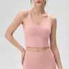 Camiseta de yoga de alta calidad de Nylon 66 para mujer, sujetador deportivo de espalda cruzada, top de yoga para fitness, sujetador a prueba de impactos