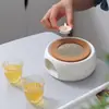 Estufa Calentadora de Té para Velas Directa de Fábrica Estufa Cerámica Doméstica de Conservación de Calor Calentador Vajilla para Calentar Té Estufa Calentadora de Té para Restaurante Hotel