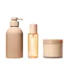 Kit de cuidados com o cabelo personalizado: frasco de shampoo estilo Boston de 500ml, frasco borrifador hidratante de 200ml, frasco de boca larga de 200ml