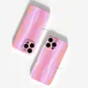Funda de teléfono ins estilo minimalista patrón de ola degradada para iPhone 18 Pro Max, Apple 16, ligera, antideslizante, carcasa rígida