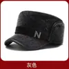 Gorra de Béisbol Gruesa y Cálida para Otoño e Invierno para Hombres de Mediana Edad y Mayores, Sombrero de Cuero para Papá y Abuelo, Gorra Gruesa con Visera de Pato y Forro de Felpa para Proteger los Oídos