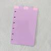 Libro A7 Simple de Hojas Sueltas con Cubierta Exterior Transparente, Juego Portátil de Hojas Sueltas para Estudiantes, Cuaderno Libreta de Mano