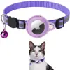 Nuevo Estuche Rastreador Apple Airtag Collar de Posicionamiento Anti-Pérdida para Mascotas Gato Collar Reflectante con Cascabel