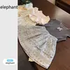 Ropa para niños, falda para niñas, ropa de verano, nuevo estilo 2026, falda corta floral de encaje elegante y fresca para bebé