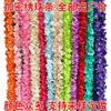 Fio de flores de hortênsia sintéticas Rattan de flores criptografado Fio de flores de orquídea Yang Pendente de parede para casamento Flores por atacado