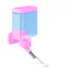 Dispensador de Agua para Pájaros con Diseño Cuadrado y de Nube, Adecuado para Loros u Otras Aves Mascotas, Bebedero Colgante para Aves Mascotas Hecho de Material PP 115ml