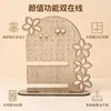 Estante de madera para joyas transfronterizo para uso doméstico, estante de escritorio para almacenamiento de pendientes, organizador de tocador con patrones innovadores