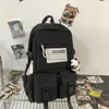 Nueva Mochila Escolar para Estudiantes de Secundaria Femeninas Mochila Simple de Gran Capacidad Mochila Impermeable Japonesa para Viajes de Estudiantes de Secundaria