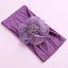 Flor de Cabeça de Chiffon de Verão 2021 Faixa Larga de Nylon para Cabelo Meias de Seda Super Macias Faixa de Cabeça para Bebê Headwear Esportivo para Crianças